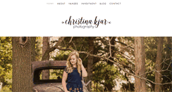 Desktop Screenshot of christinakjarphotography.com